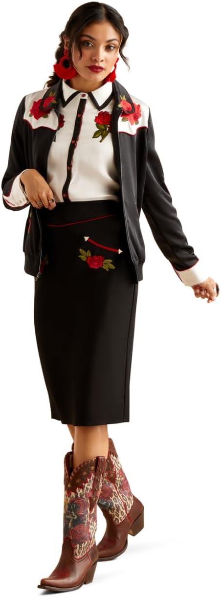 imageARIAT womens Bomber Rodeo Quincy JacketBlack