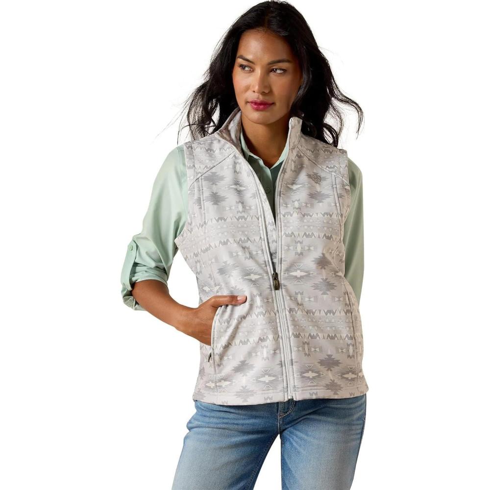 imageARIAT womens Ariat Logo Softshell VestPepper Southwest