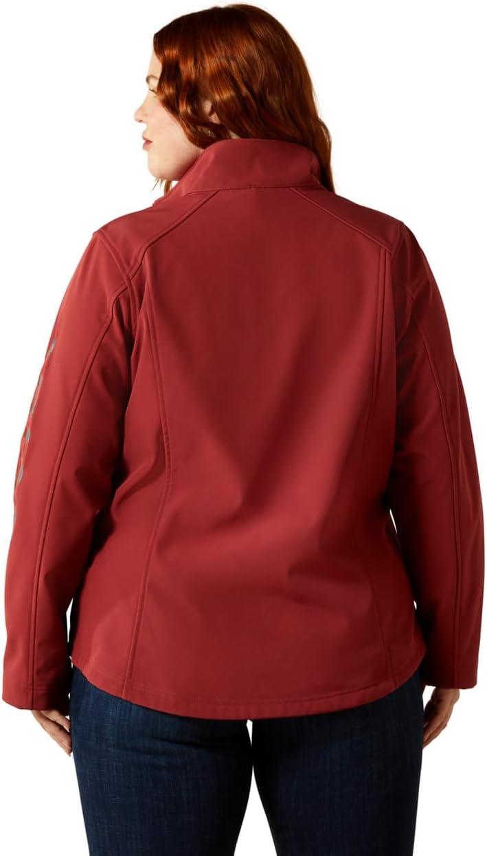imageARIAT womens Ariat Logo Softshell JacketBurnt RussetStripe