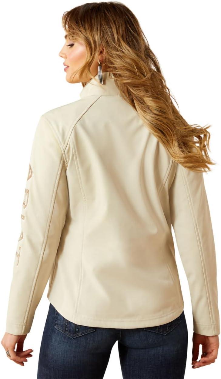 imageARIAT womens Ariat Logo Softshell JacketOyster GreyDune