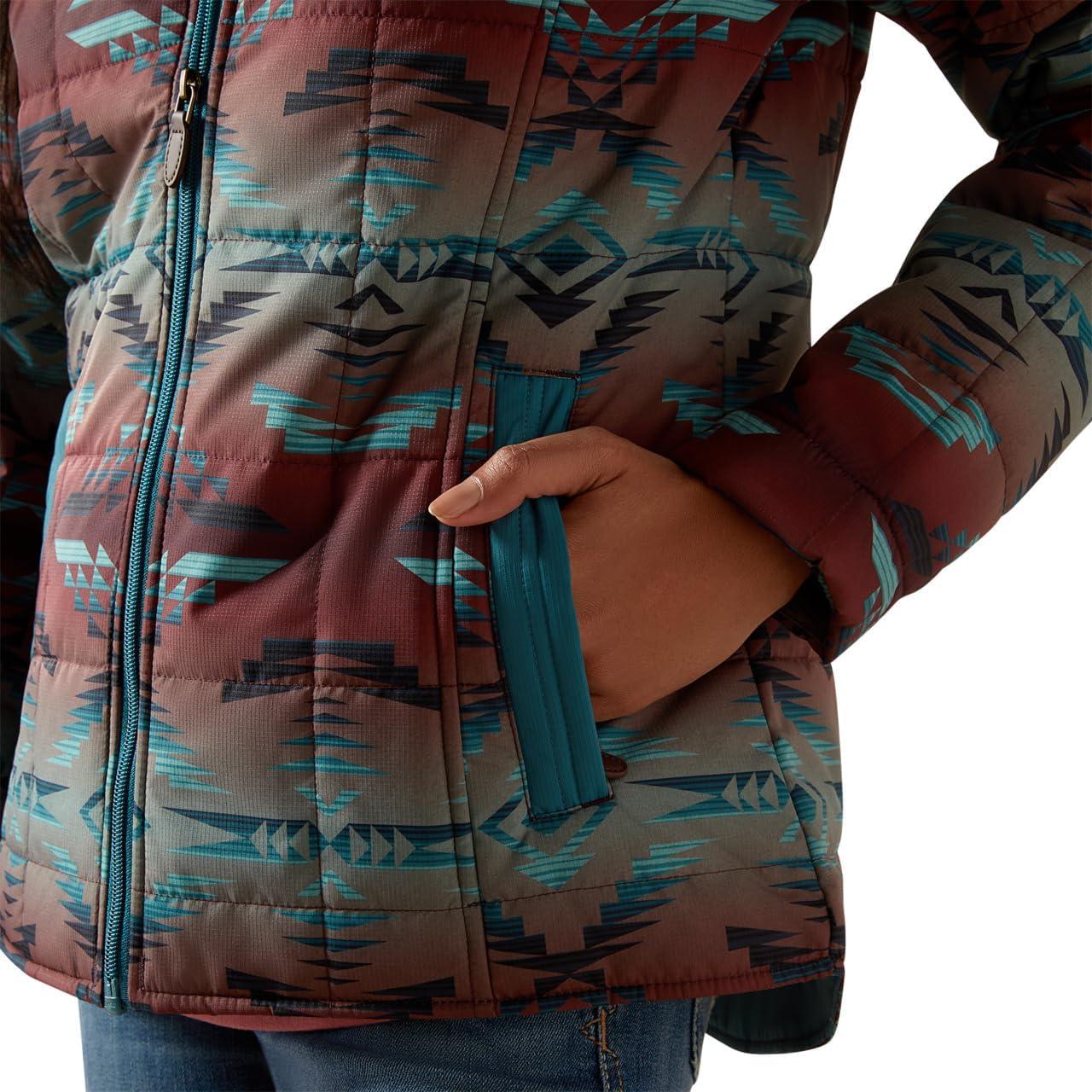imageARIAT womens Crius Insulated JacketDragonflyInez Blanket Print