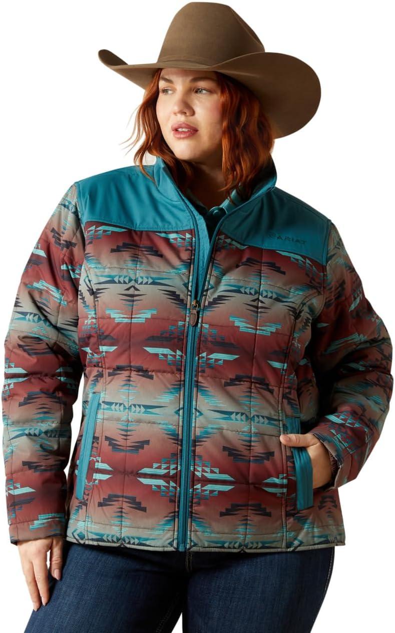 imageARIAT womens Crius Insulated JacketDragonflyInez Blanket Print