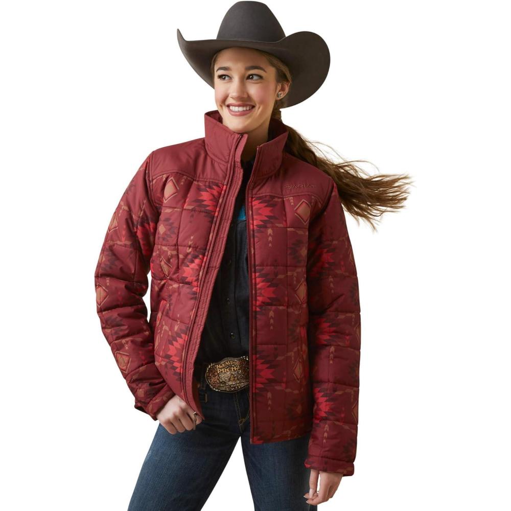 imageARIAT womens Crius Insulated JacketBurnt Rose Print