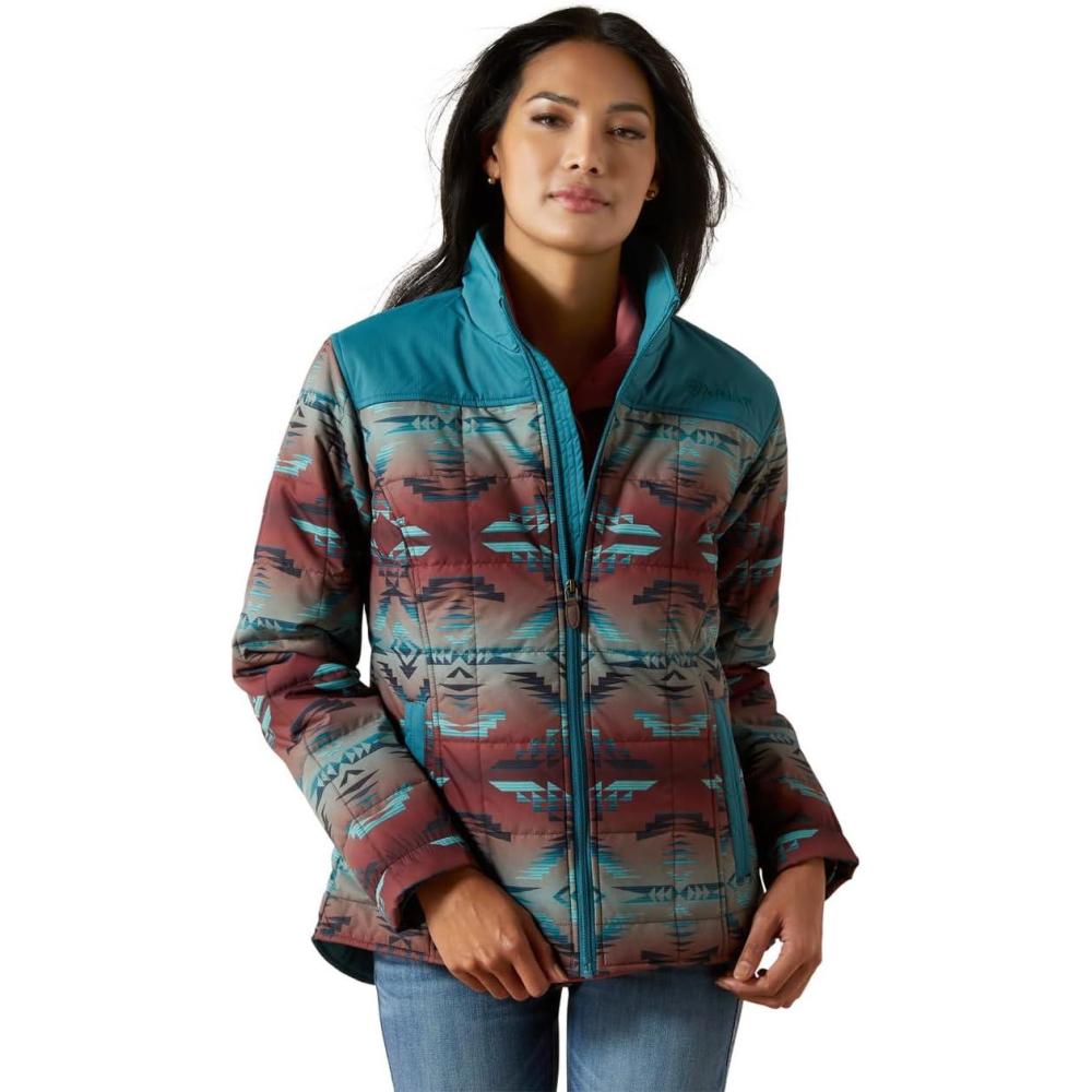 imageARIAT womens Crius Insulated JacketDragonflyInez Blanket Print