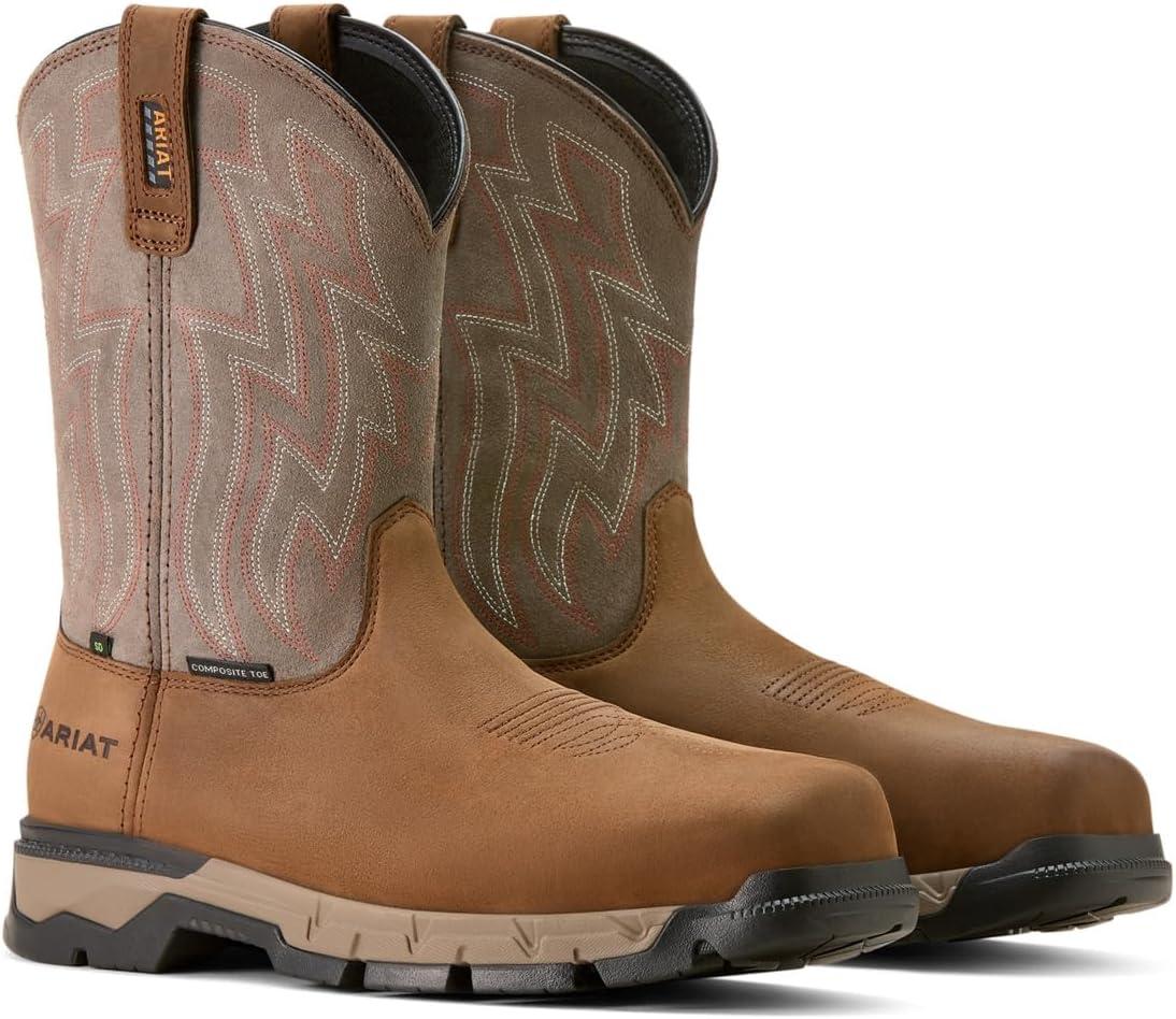 imageARIAT Rebar Flex SD Composite Toe Work BootsDistressed BrownStone