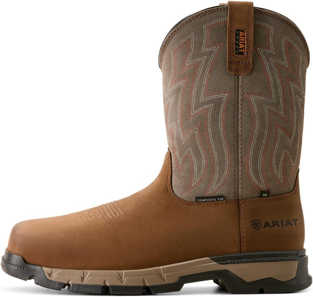 imageARIAT Rebar Flex SD Composite Toe Work BootsDistressed BrownStone