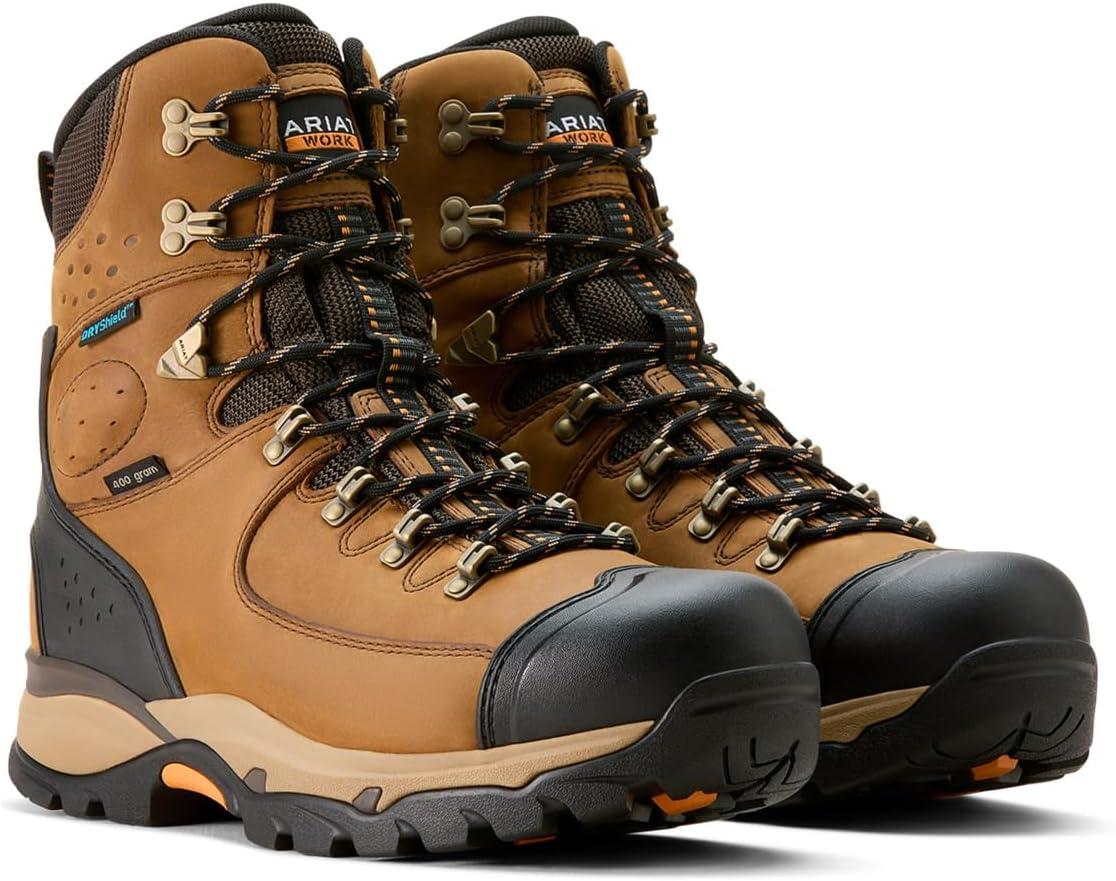 imageARIAT mens Endeavor 8 Waterproof Insulated Work BootDusted Brown