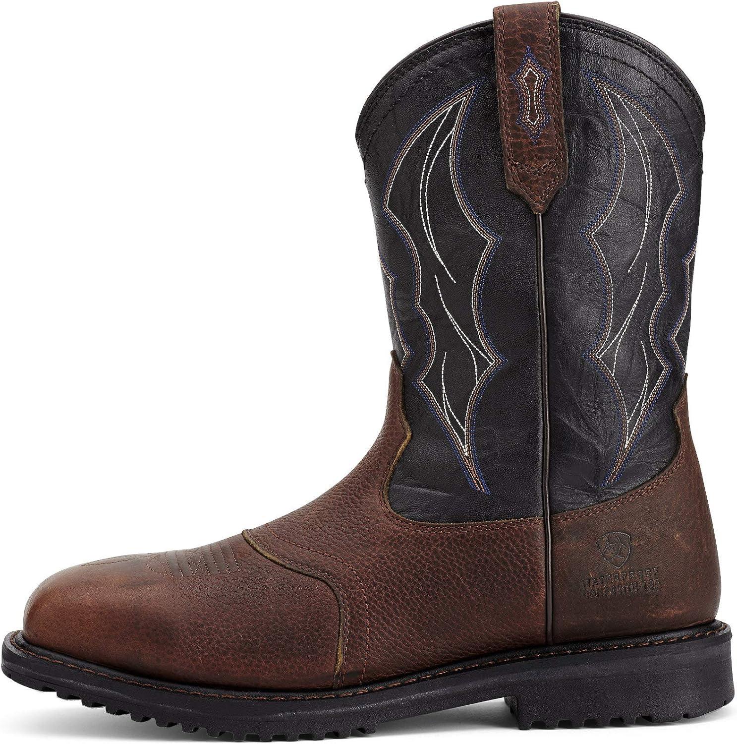 imageARIAT mens Rigtek H2o Composite Toe Work BootsFire and Safety BootOiled Brown