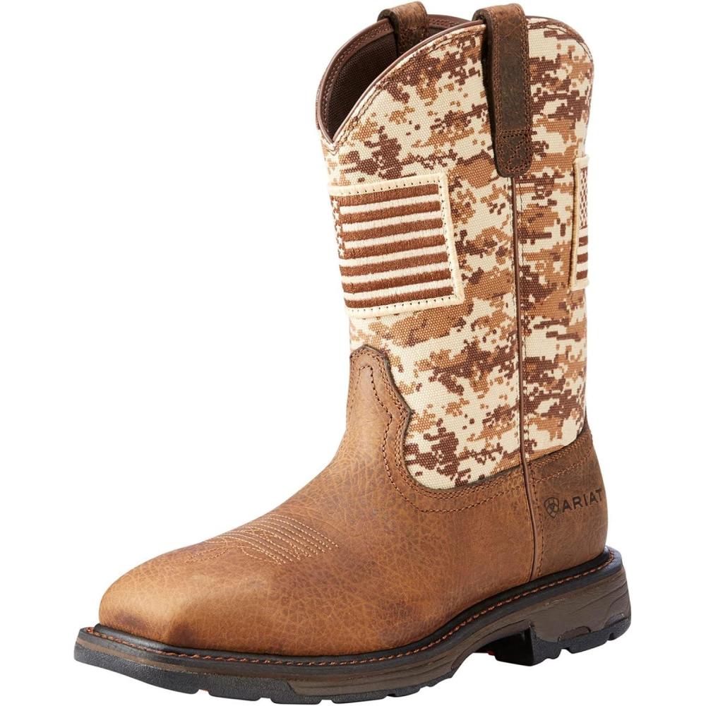imageARIAT Mens WorkHog Patriot Work Boot