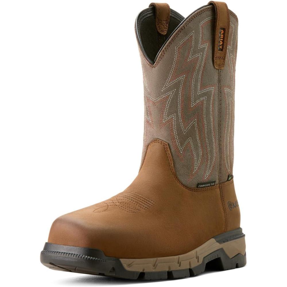 imageARIAT Rebar Flex SD Composite Toe Work BootsDistressed BrownStone