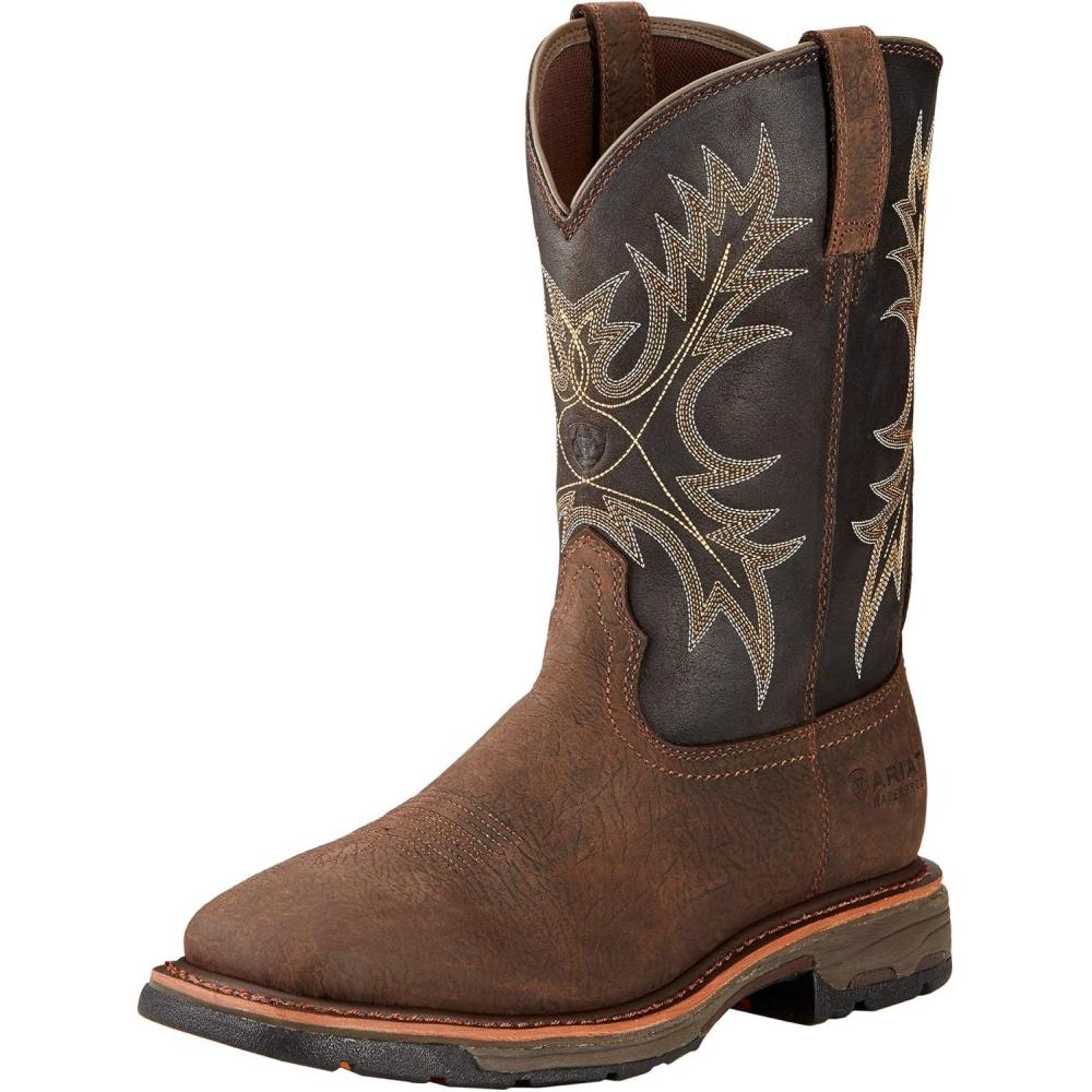 imageAriat Mens Workhog H2O Work BootBruin BrownCoffee
