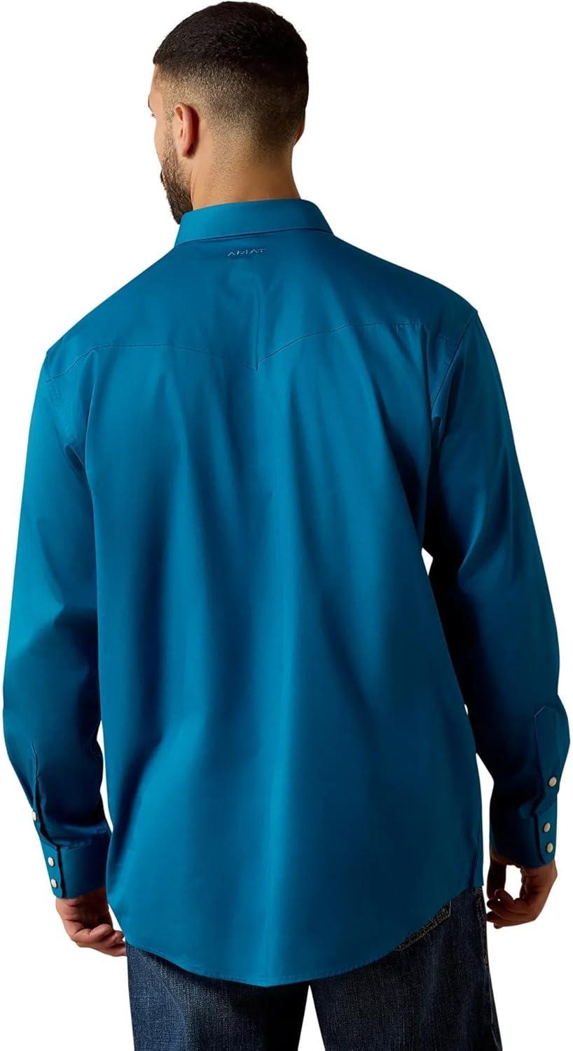 imageARIAT Mens Lightweight Twill Classic Fit Snap ShirtSeaport