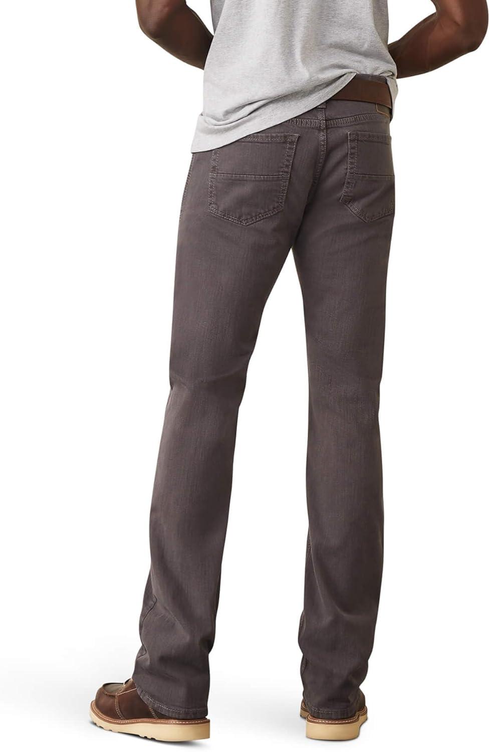 imageAriat Mens M7 Rocker Stretch Grizzly Straight JeanCharcoal