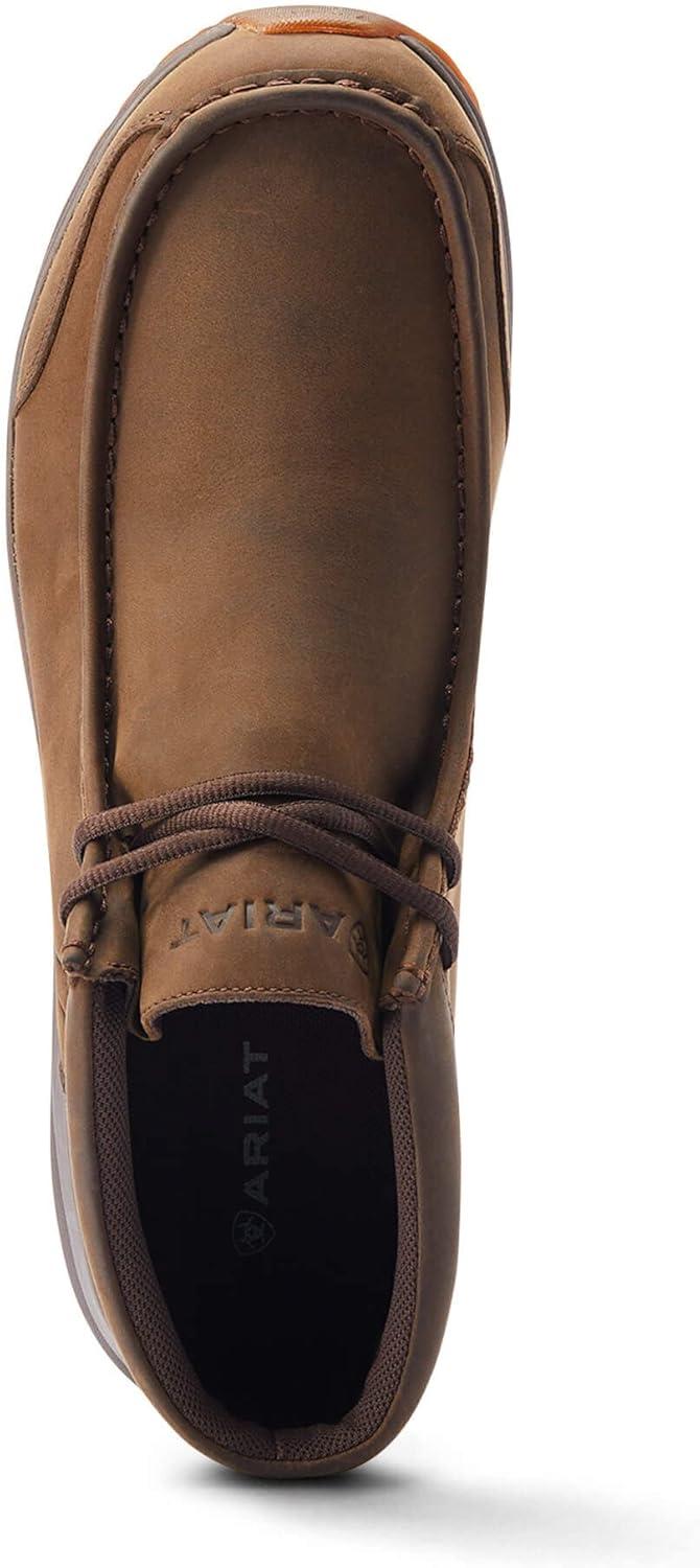 imageAriat Mens Waterproof Spitfire Moc Toe Outdoor BootsOily Distressed Brown