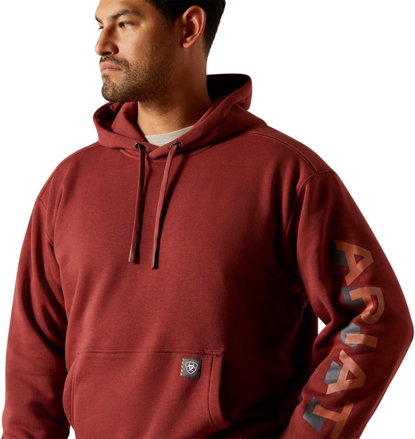 imageAriat Rebar Lightweight Logo HoodieMadder Brown