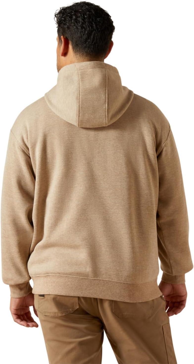 imageAriat Rebar Lightweight Logo HoodieOatmeal HeatherBlack