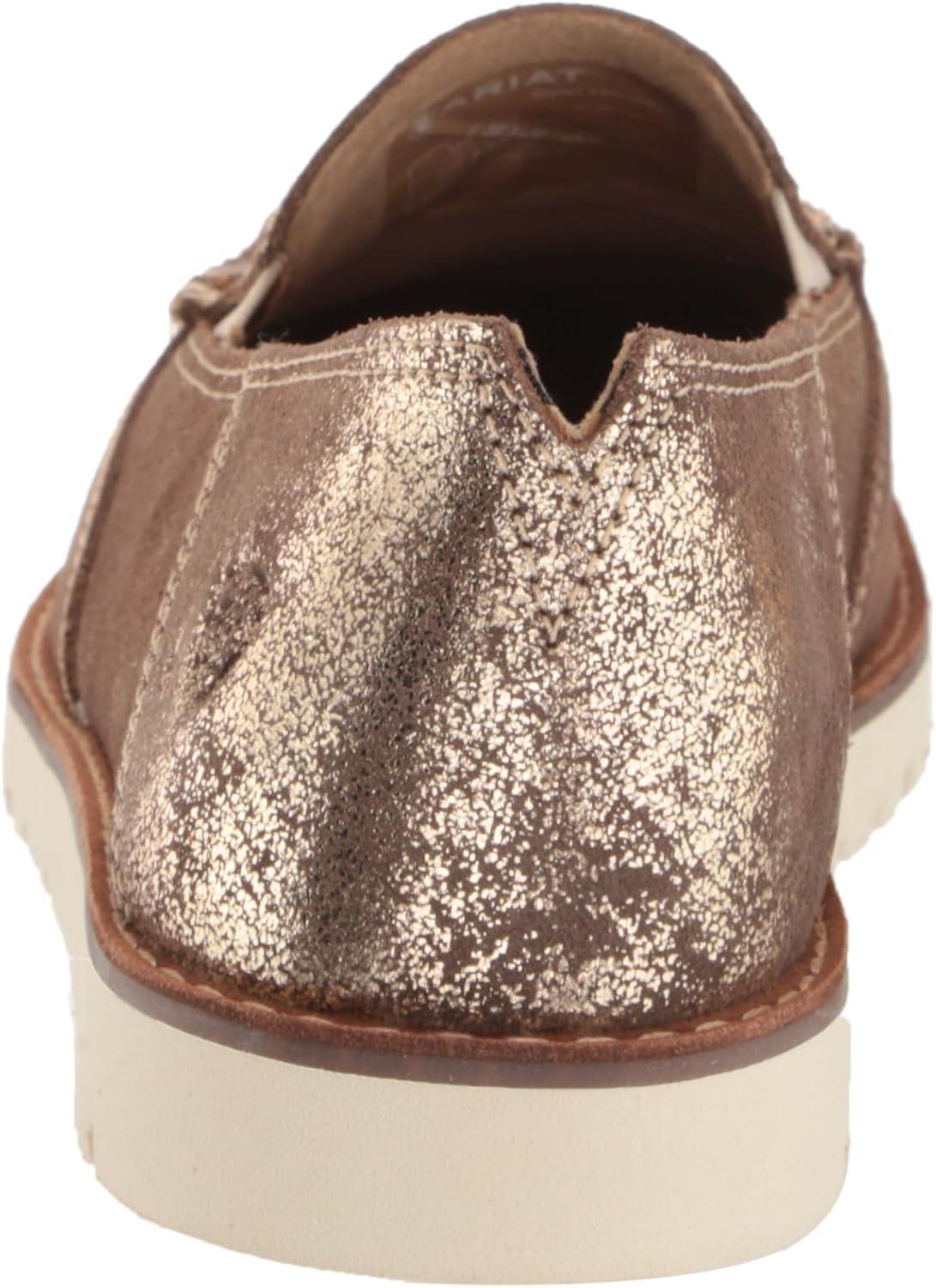 imageAriat Womens Cruiser Easy Flex Wide Square ToeGolden BrownMini Leopard