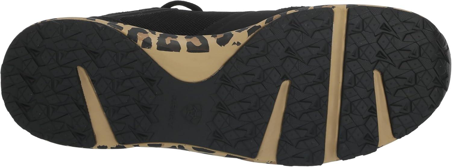 imageAriat Womens Fuse Athletic ShoeBlack MeshLeopard Print