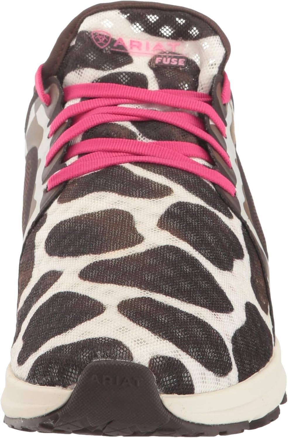 imageAriat Womens Fuse Athletic ShoeCow Print
