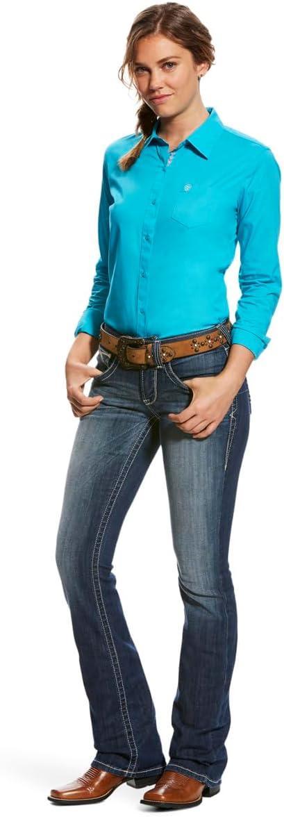 imageAriat Womens Wrinkle Resist Kirby Stretch ShirtShirtPacific