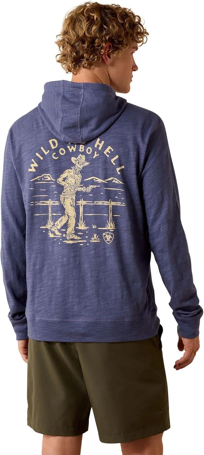 imageARIAT Mens Lightweight Retro HoodieNightshadow