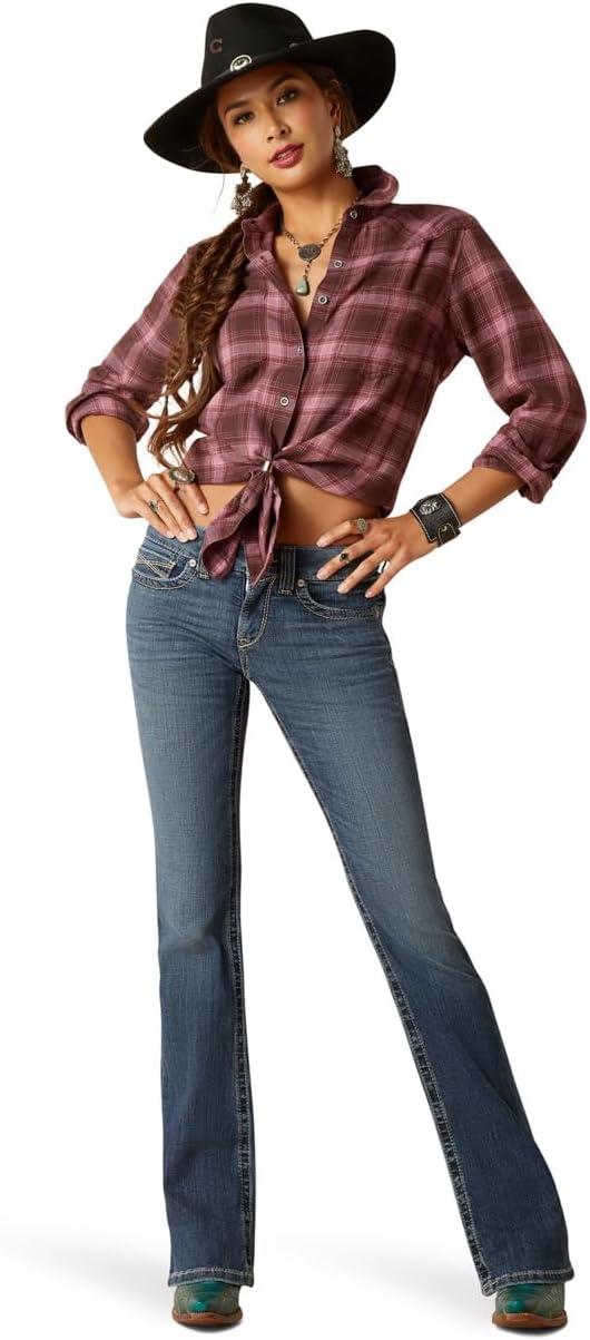 imageARIAT Womens Real Billie Jean ShirtLucky Plaid