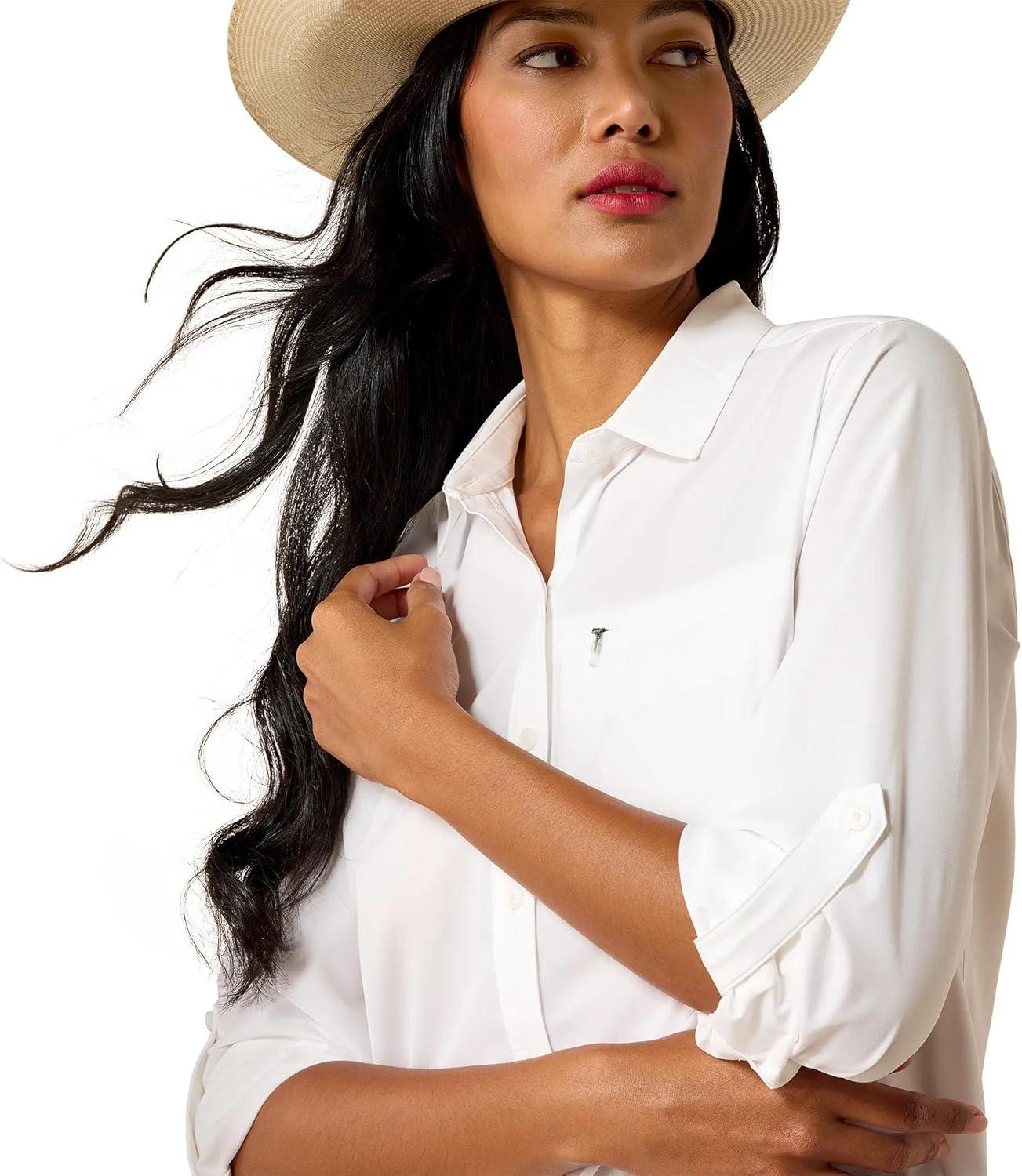 imageARIAT Womens Venttek Shirt White