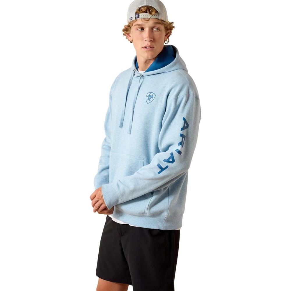 imageARIAT Mens SweatshirtBaby Blue Heather