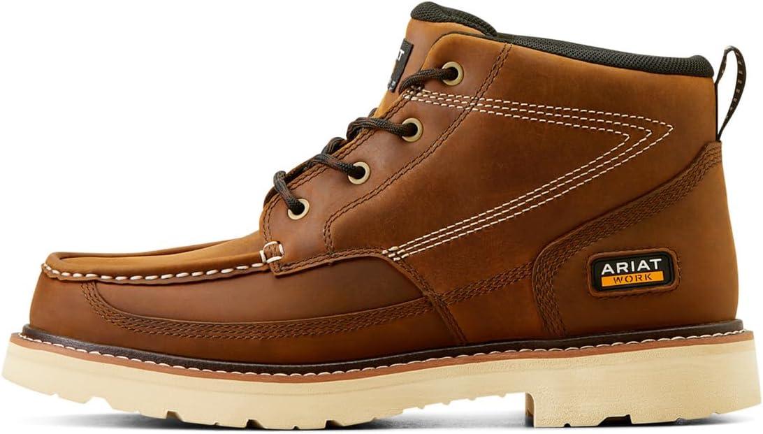 imageARIAT mens Rebar Lift Chukka Work BootDistressed Brown