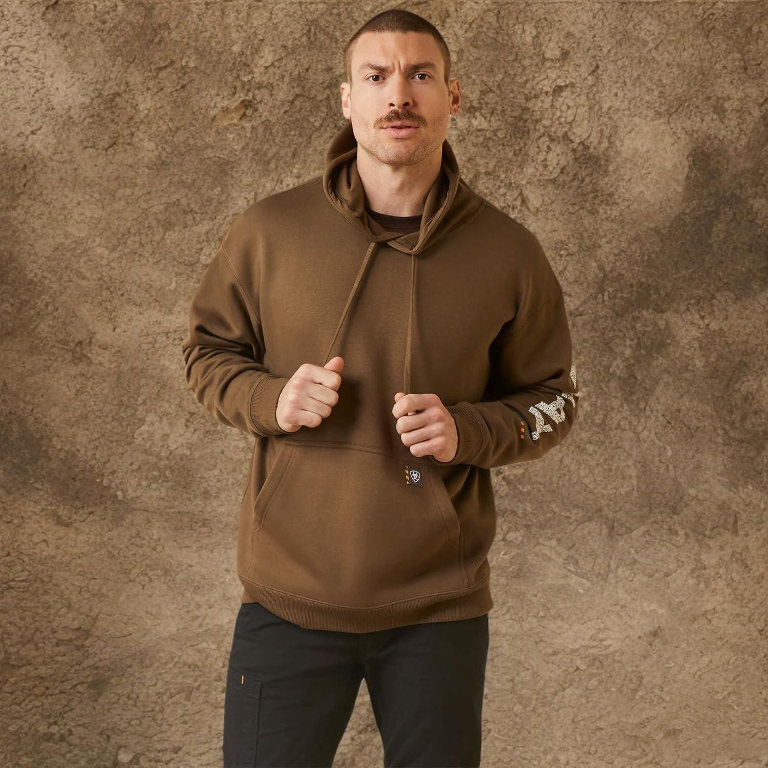 imageARIAT Mens Rebar Roughneck Pullover HoodieBeech