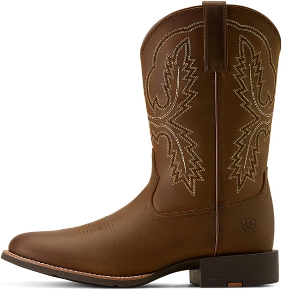imageARIAT Mens Sport Stratten Western BootDistressed Brown 1