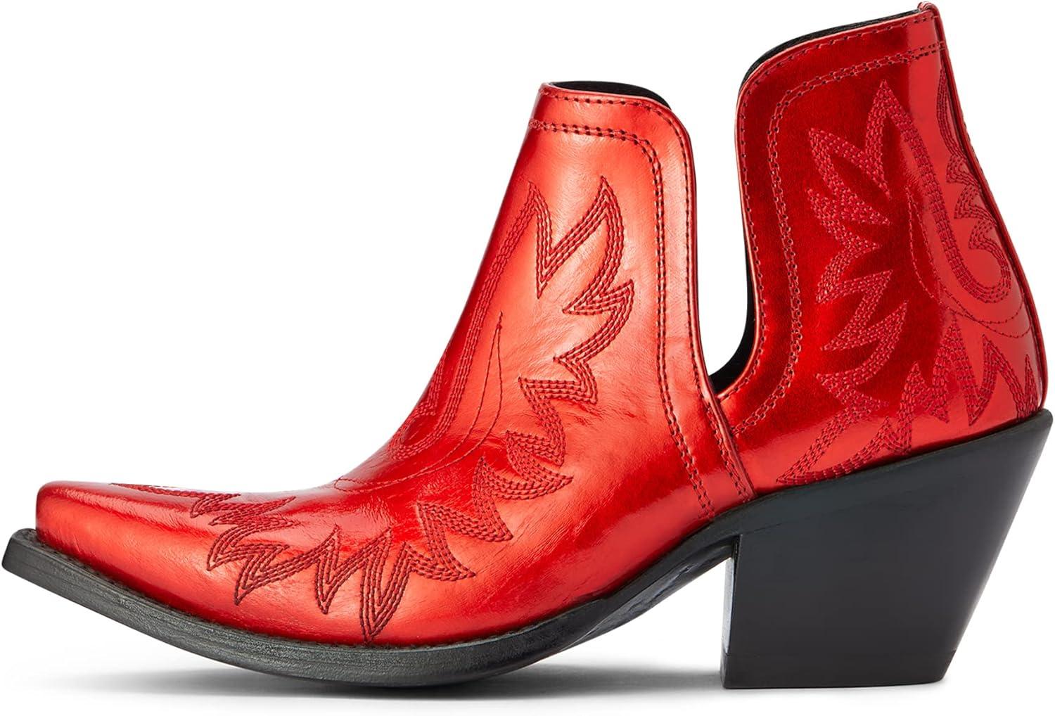 imageARIAT womens Dixon Western BootQueen of Hearts Patent