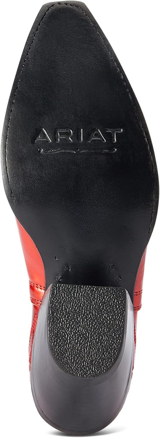 imageARIAT womens Dixon Western BootQueen of Hearts Patent