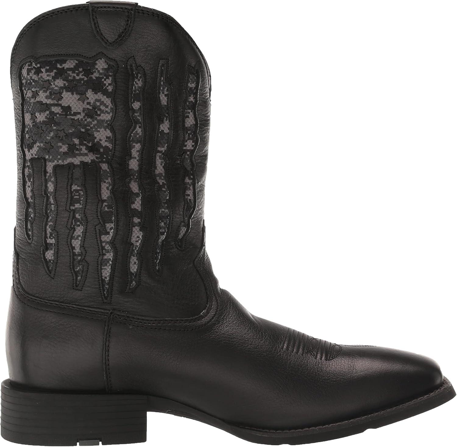 imageARIAT mens Sport My Country Venttek Western BootBlack Deertan