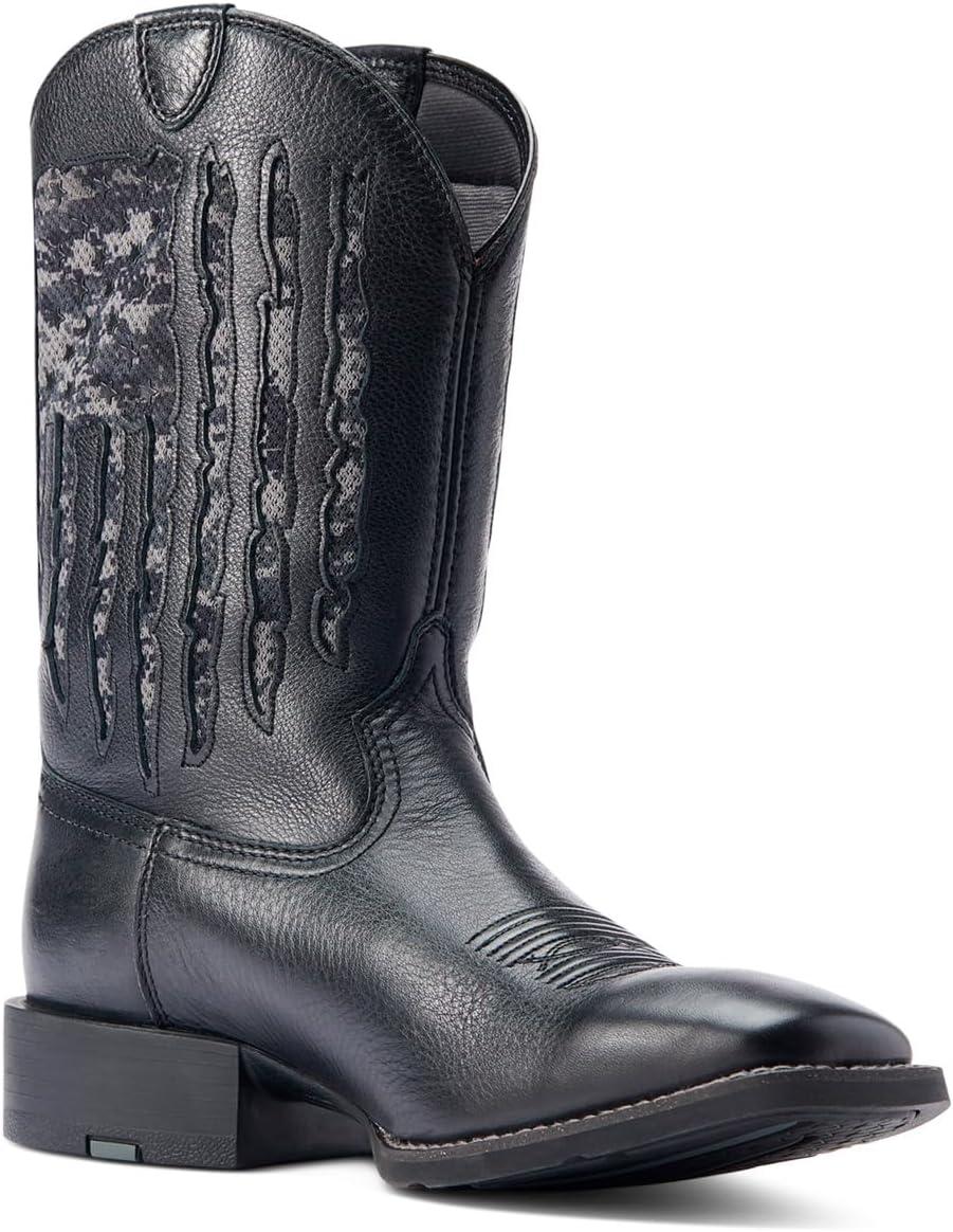 imageARIAT mens Sport My Country Venttek Western BootBlack Deertan