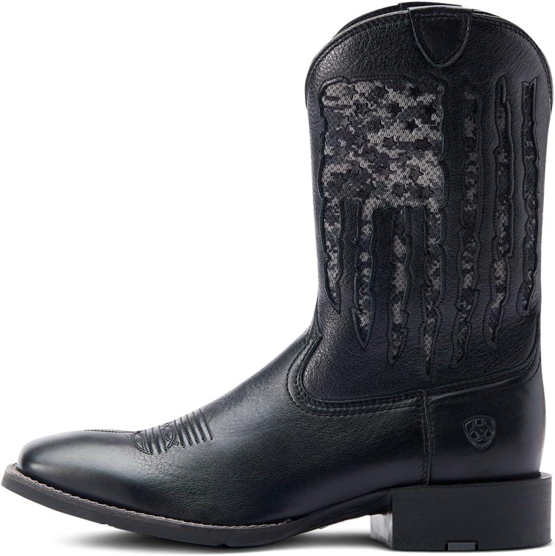 imageARIAT mens Sport My Country Venttek Western BootBlack Deertan