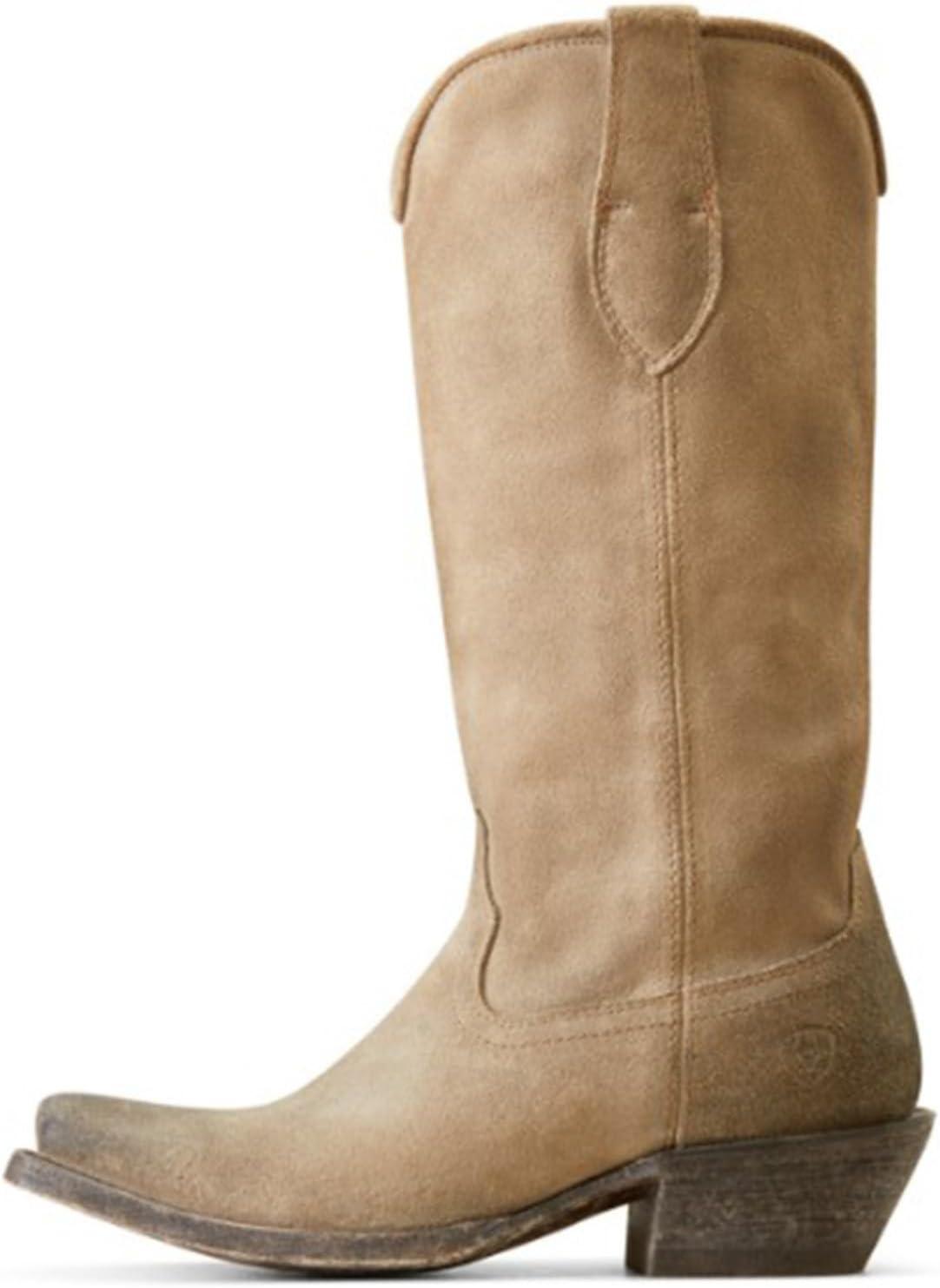 imageARIAT womens Memphis Western BootBurnt Taupe Suede