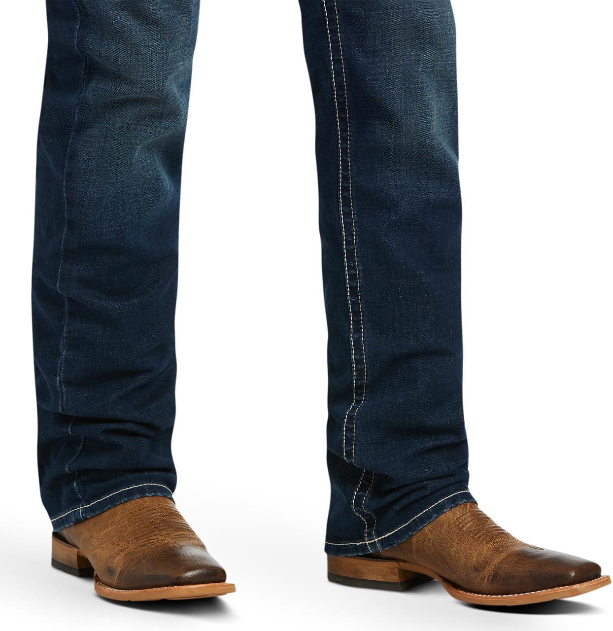 imageAriat Mens M5 Straight Stretch Remming Stackable Straight Leg JeanFord