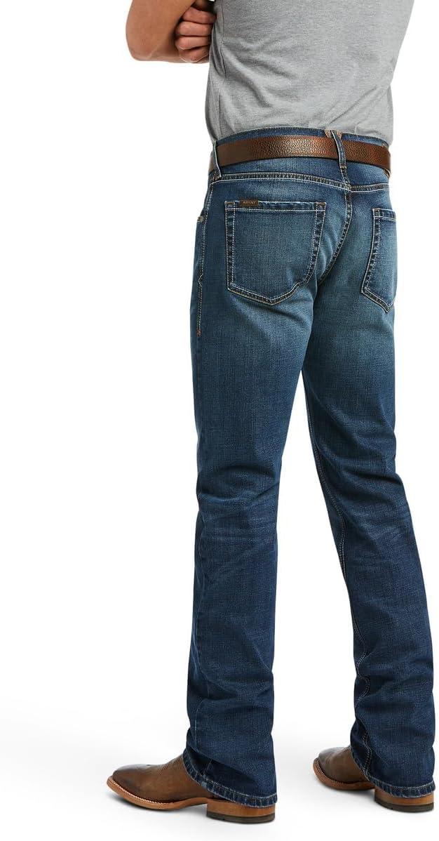 imageAriat Mens M5 Straight Stretch Remming Stackable Straight Leg JeanHeath