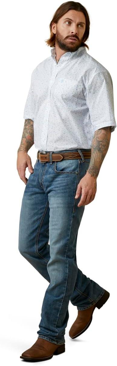 imageAriat Mens M5 Straight Stretch Remming Stackable Straight Leg JeanTulsa