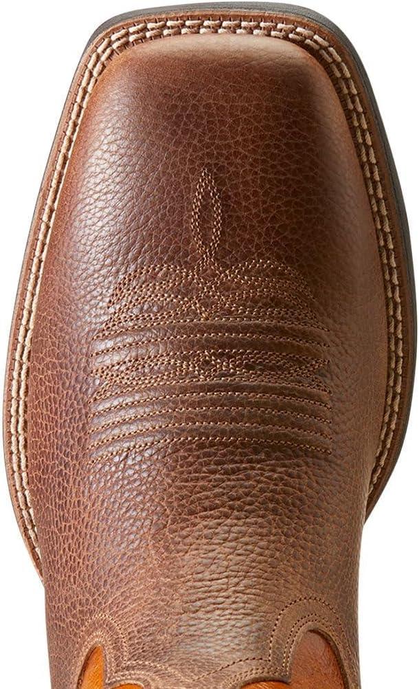 imageAriat Mens Steadfast Western BootWestern BrownFall Orange