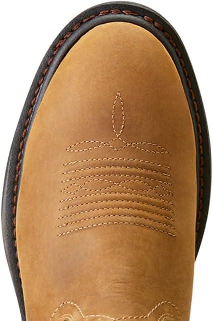 imageAriat Mens WorkHog XT Waterproof Work BootDistressed BrownBravo Brown