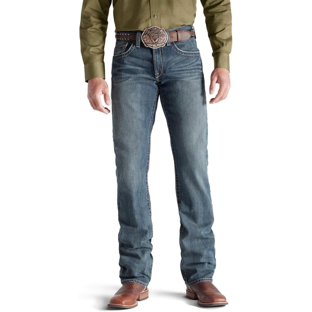 imageAriat Mens M5 Straight Stretch Remming Stackable Straight Leg JeanDeadrun