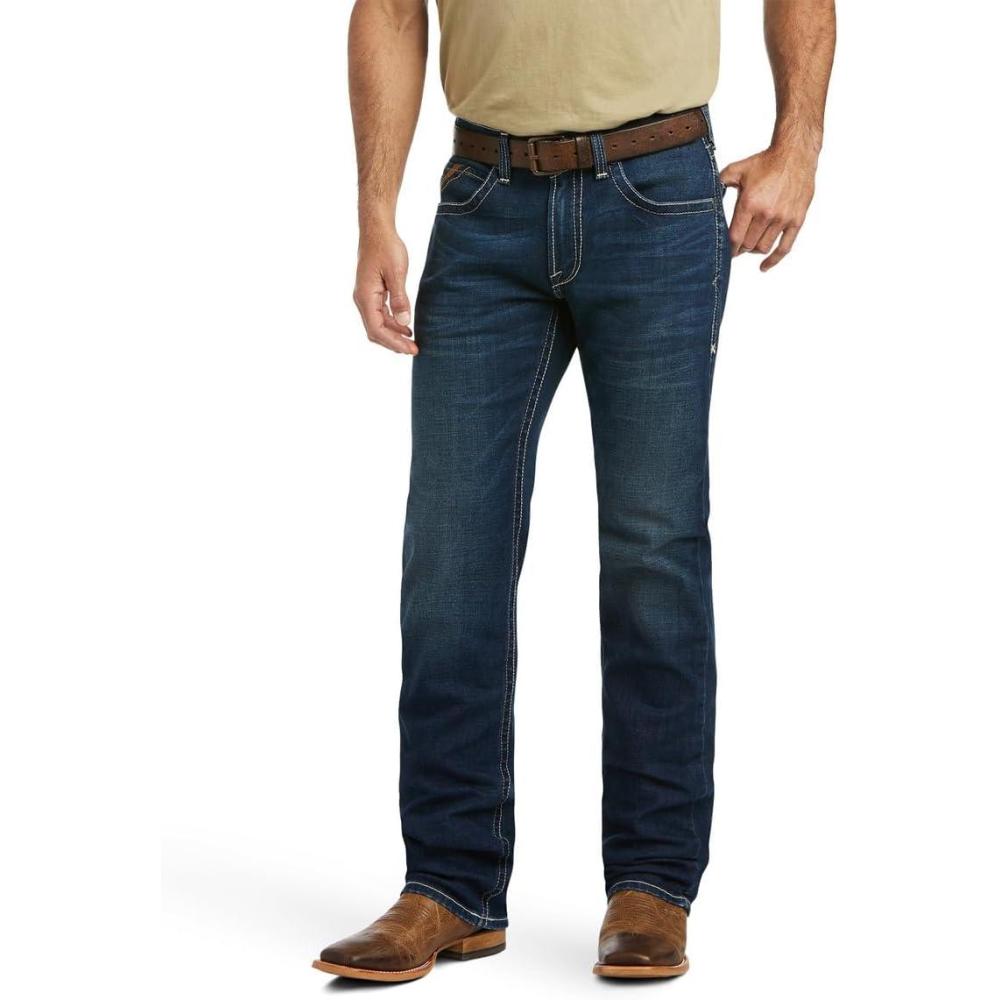 imageAriat Mens M5 Straight Stretch Remming Stackable Straight Leg JeanFord