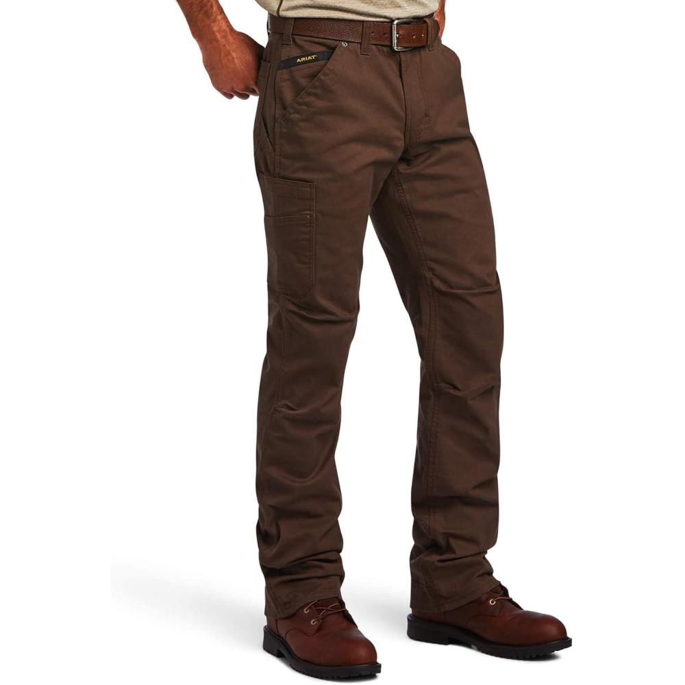 imageAriat Mens Rebar M5 Straight Durastretch Washed Twill Dungaree Straight Leg PantWren