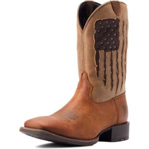 ARIAT mens Sport My Country Venttek Western Boot(Faithful Brown)