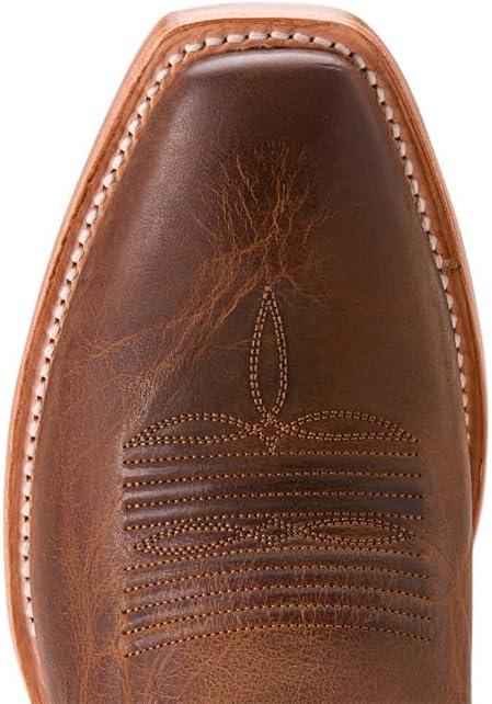 imageARIAT Mens Bronc Stomper Cowboy Boot WesternHoney TanBasic White
