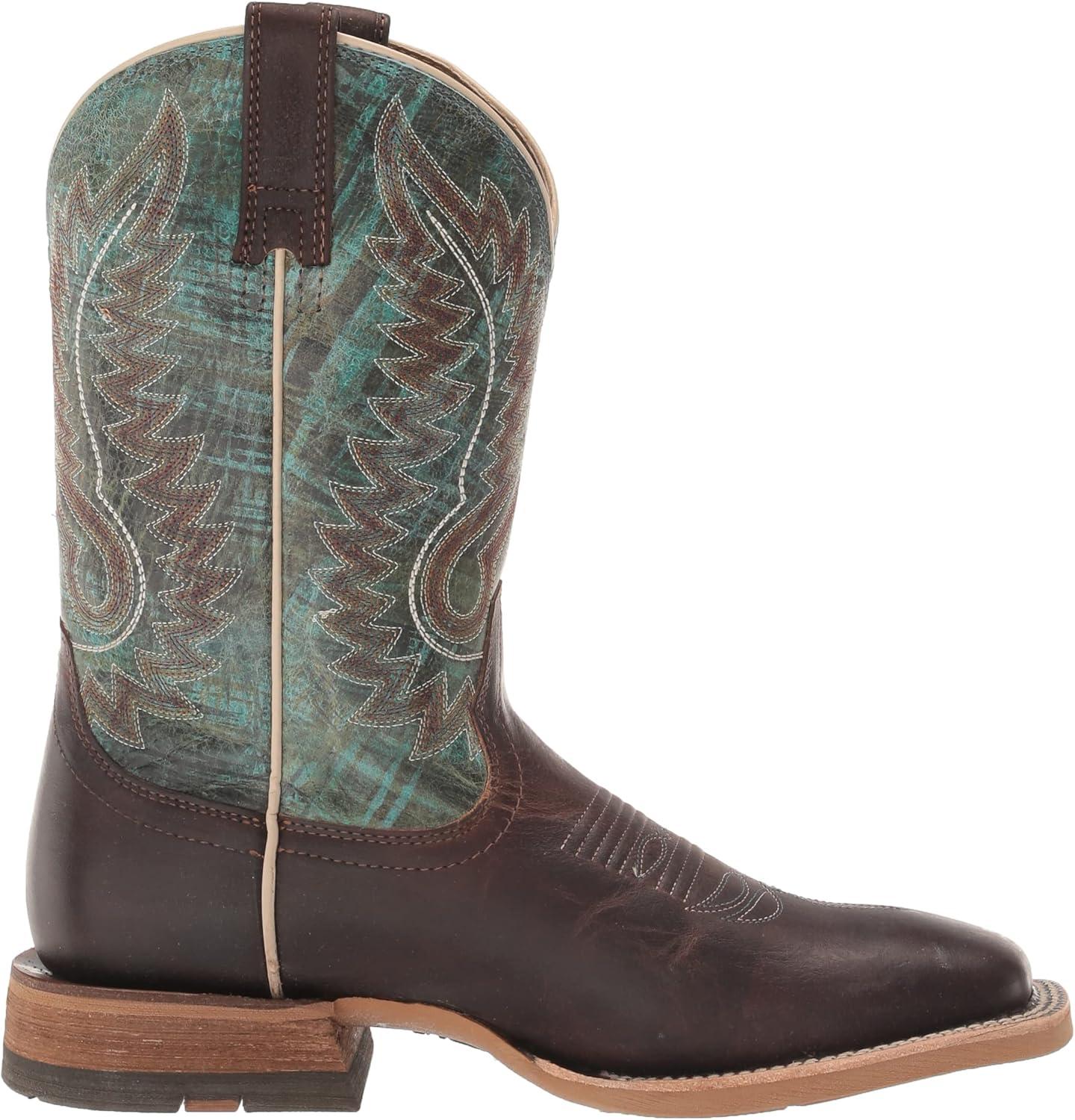 imageARIAT Mens Cow Camp Western BootBetter BrownCool Blue