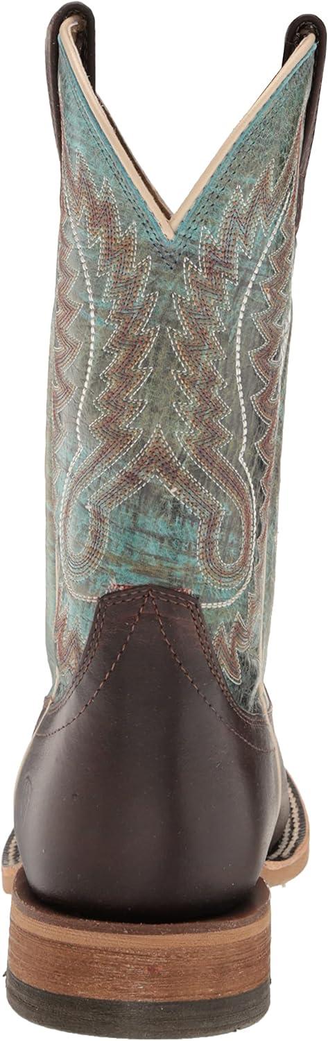 imageARIAT Mens Cow Camp Western BootBetter BrownCool Blue