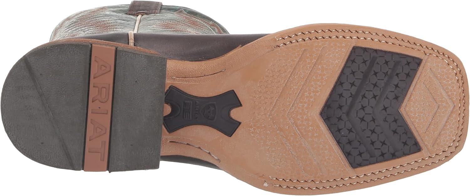 imageARIAT Mens Cow Camp Western BootBetter BrownCool Blue